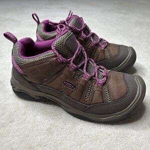 Keen Targhee III Waterproof Hiking Shoes Women's 9 Brown Pink Lace Up